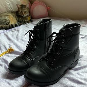 Tred Safe Black Combat Boots